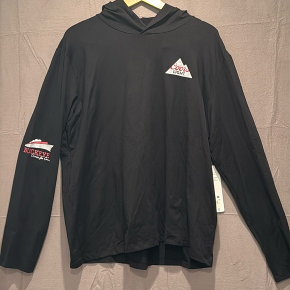 NWT Alo Yoga Conquer Reform Long Sleeve Mens Black Hoodie Performance - Picture 1 of 5
